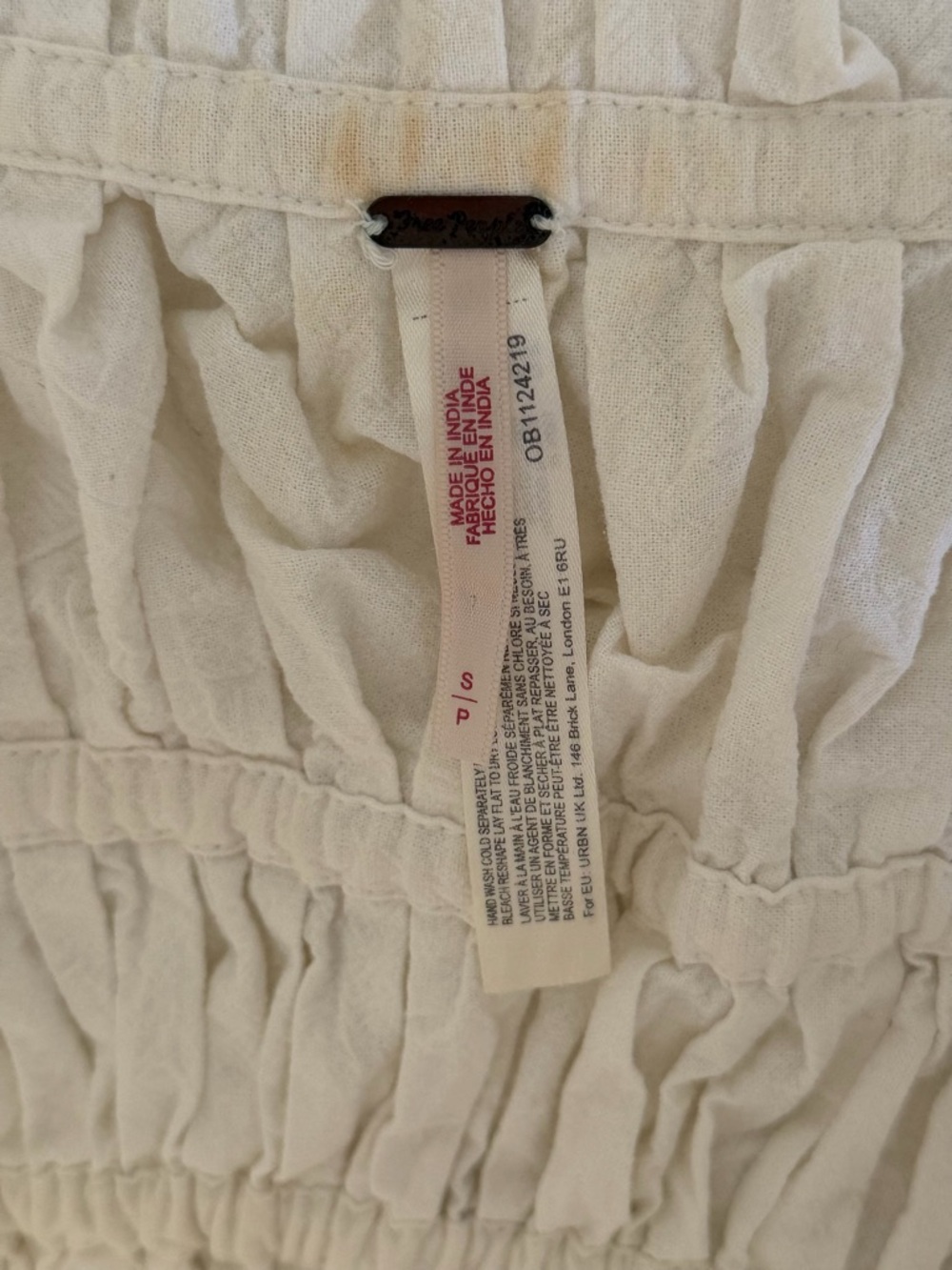 Free People Claude Corset Top ivory Small - Picture 6 of 12